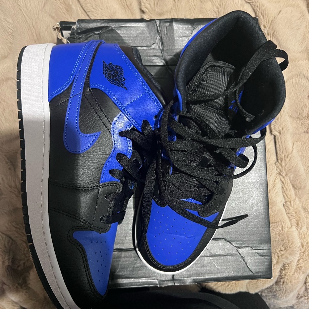 Jordan Kids' Sneakers Black and Royal Blue